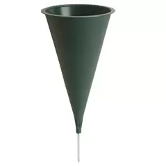 Memorial Vase Plain Cone Green
