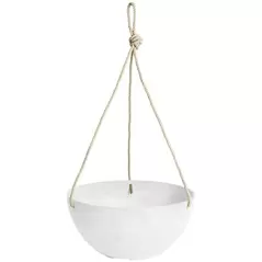 Artstone Napa 12" Hanging Bowl White