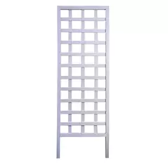 Panacea 72"H x 22"W Wood Square Framed Trellis White