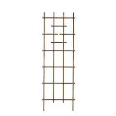 Panacea 72" Wood Ladder Trellis Brown