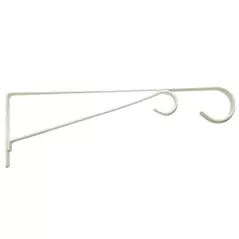 Panacea 12" White Hanging Basket Bracket