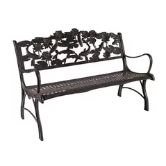 Painted Sky Bench Koi Iron