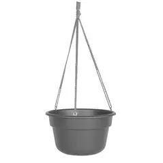 Bloem 12" DuraCotta Hanging Basket Charcoal