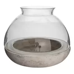 SSI 10 1/4"x7 7/8" Glass & Cement Terrarium