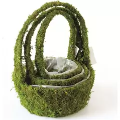 SuperMoss 3PC Set Deco Basket Miramonte