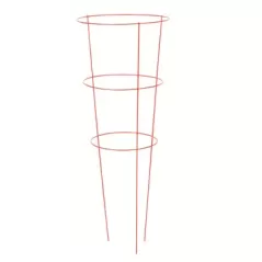 Panacea 42" Red Tomato Cage 3 Leg 3 Ring