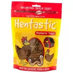 Unipet 3.5oz Hentastic Dried Mealworm Ziplock Pack