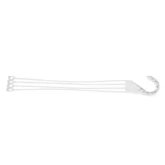 Landmark 22In Double Clip Auto Hanger White 25 Per Bag