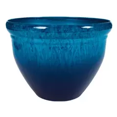 HC 16" Pizzazz Planter Admiral Blue Drip