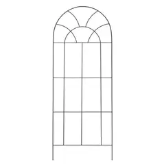 Deer Park 72" x 30" Arch Trellis Black