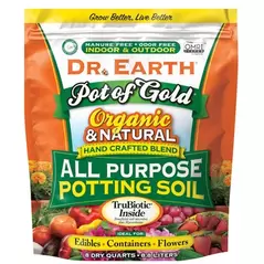 Dr Earth 8qt Pot of Gold Potting Soil 4/CS