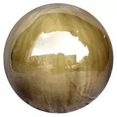 MCarr 10" Sphere Brown Cream