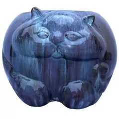 MCarr 13.4" Cat Planter Desert Blue