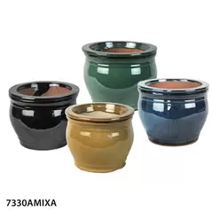MCarr 4pc Self Watering Round Pot Mixed Asst
