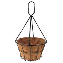 Oregon Wire 14" Premium Grid Hanging Basket Black