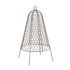 Panacea 20" Grdn Cloche Plant Protector Bell Rust