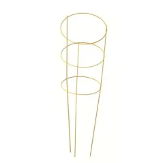 Panacea 54" Yellow Tomato Cage 4 Leg 4 Ring