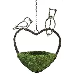 SuperMoss 9.5in Woven Bird Feeder Sparrow