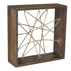 SSI 7" Air Plant Wood Frame Natural Wood