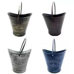 VCS Flower Garden Metallic Planters