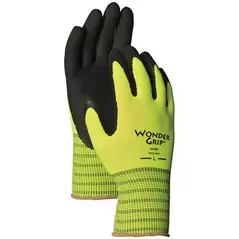 Wonder Grip Rubber Palm Glove Small Hi Vis Green