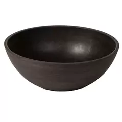 Algreen 12"x4.5" Bowl Planter Brown