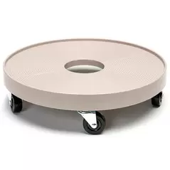 Devault 16" Plant Dolly with Hole Gray Mist