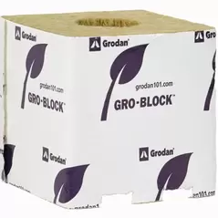 Grodan Gro-Block Improved GR10 - Large 4" (4x4x4) w/Hole - Loose On Pallet (1584/ Pallet)