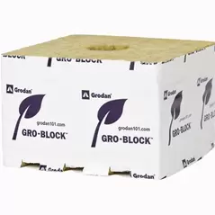 Grodan Gro-Block Improved Jumbo (6x6x4) w/Hole - Carton (64/Carton)