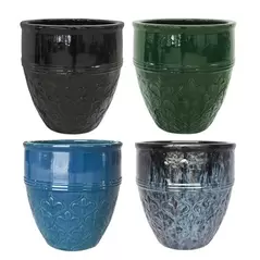 MCarr 24pc Fleur De Lis Planter Pallet Mixed Colors