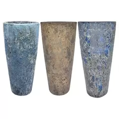 MCarr 15PC Tall Round Pltr Plt Mixed Colors