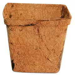 PlantBest 4.25" Sq Biodegradable Coconut Coir Pot - Bulk