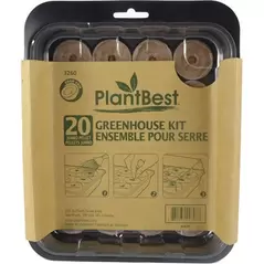 PlantBest 20 42mm Coconut Coir Pellet Greenhouse Kit
