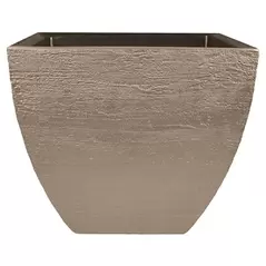 Tusco 16" Modern Square Planter Safari