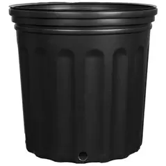 Grower Select 2 Gallon Small Nursery Pot, Blow Molded, Black, 45 per Case, 100 Cases per Pallet, Minimum Order Quantity 100 Cases, 8.66in x 8.66in, 1.78Gal, 2Gallon