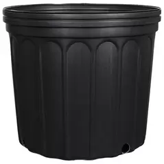 Grower Select 3 Gallon Nursery Pot, Blow Molded, Black, 25 per Case, 64 Cases per Pallet, 11.02in x 9.84in, 3.37Gal, 3Gallon