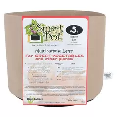 Smart Pot 5gal Multi Purpose Large Tan Display Box