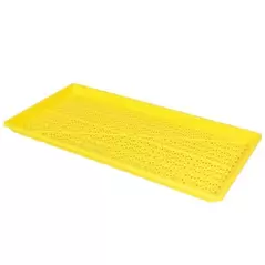 SunPack 1020 Heavy Duty Mesh Tray, Yellow 1"