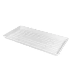 SunPack 1020 Heavy Duty Shallow Tray, No Holes, White