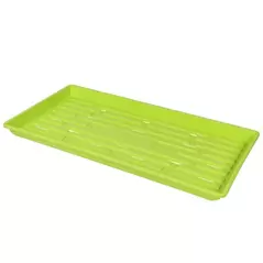 SunPack 1020 Heavy Duty Shallow Tray, Lime Green w/Hole