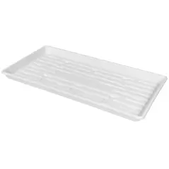 SunPack 1020 Heavy Duty Shallow Tray, White w/Hole