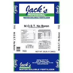 Jacks Prof M.O.S.T. No Boron 25Lb (80/Pl) (40 Bag Minimum)