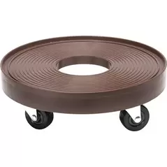 Devault 12" Plant Dolly with Hole Espresso