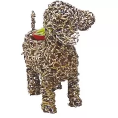 Gardener Select 13" Medium Dog Rattan Rope Topiary 12/CS