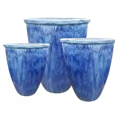 MCarr 6pc Aquapot Planter Pallet Falling Blue