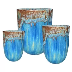MCarr 12PC Tall Round Plt Volcanic SkyFall