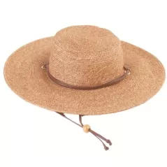 Sloggers Womens Braided Hat Dark Brown Med UPF 50+