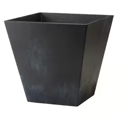 Artstone Ella 12" Square Planter Black