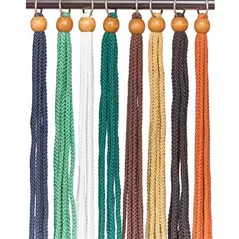 Primitive 36" Asst Mixed Macrame Plant Hanger