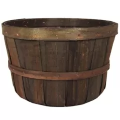 Grower Select 1 Peck Basket No Handle Brown 12/CS 48CS/PL